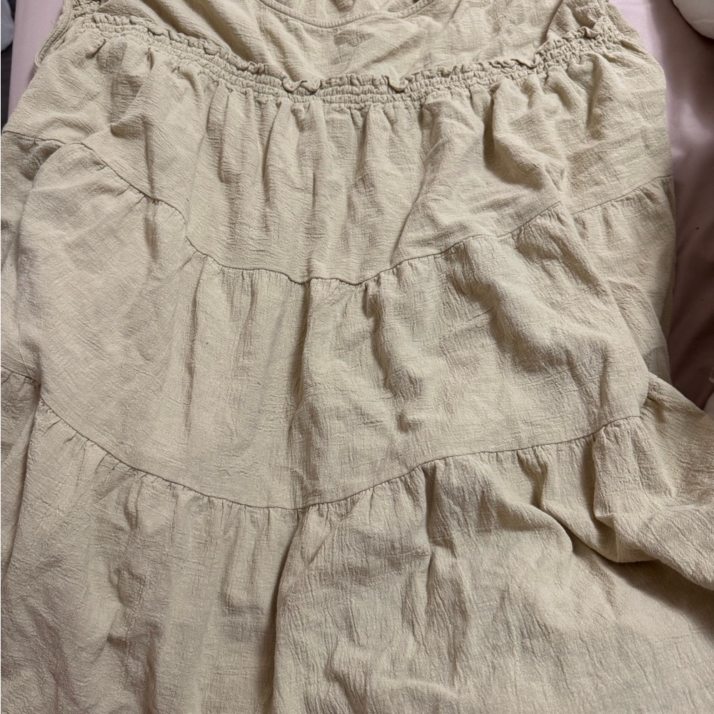 Free People Cream Mini Dress